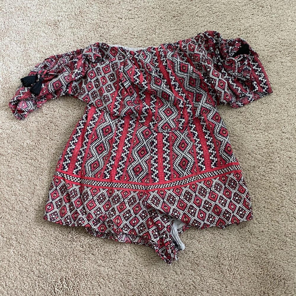 Strapless romper size: small